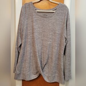 Torrid Gray Twist Knot Sweater - Size 3